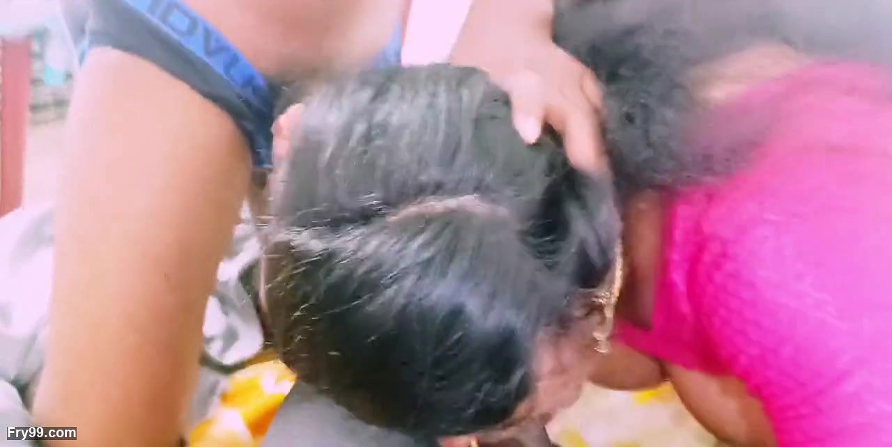 Full video desi threesom stepmom stepdad stepson hardcore fucking two dicks sucking telugu dirty talks