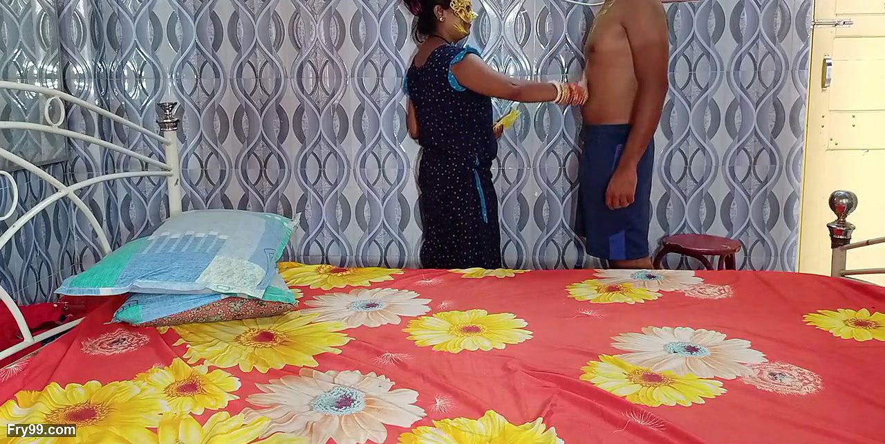 First Time Holi par Cousin Sister ko Choda Color Lagakar