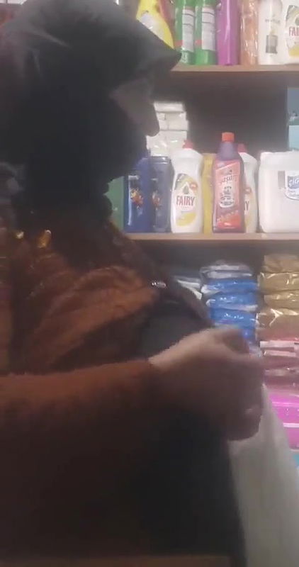 Desi Milf boobs Pressing by shopkeeper