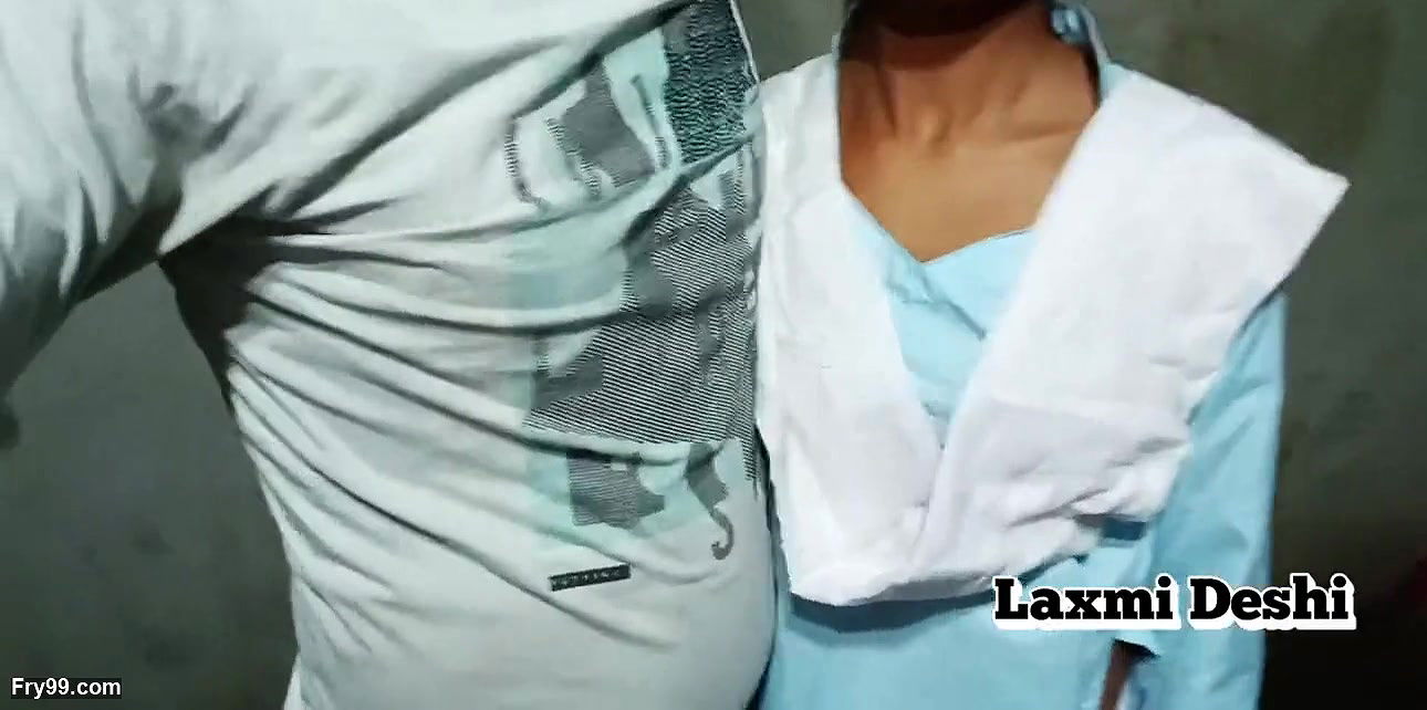 Desi school girl secretly hard behind school fucked