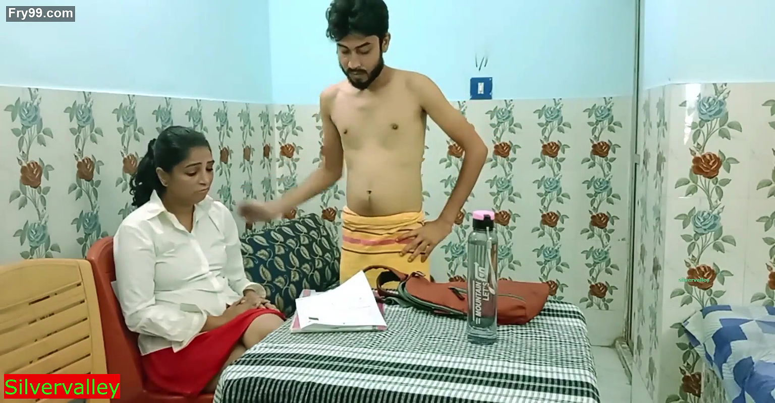 Indian hot girls fucking with teacher for passing exam! Hindi hot sex