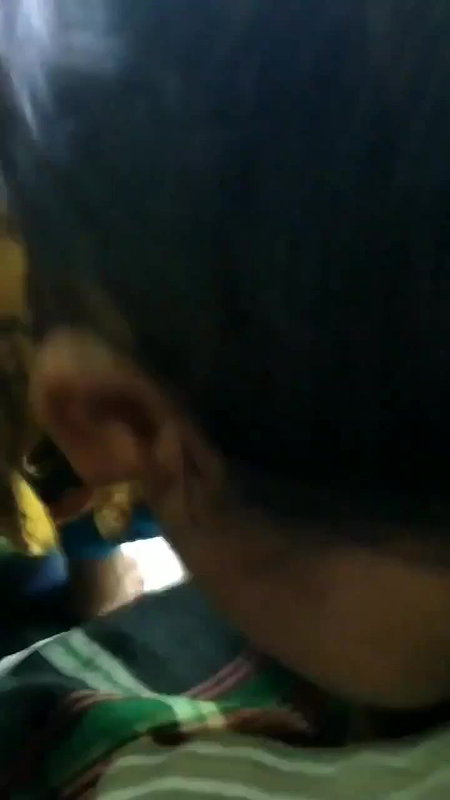 Blowjob and handjob on stairs