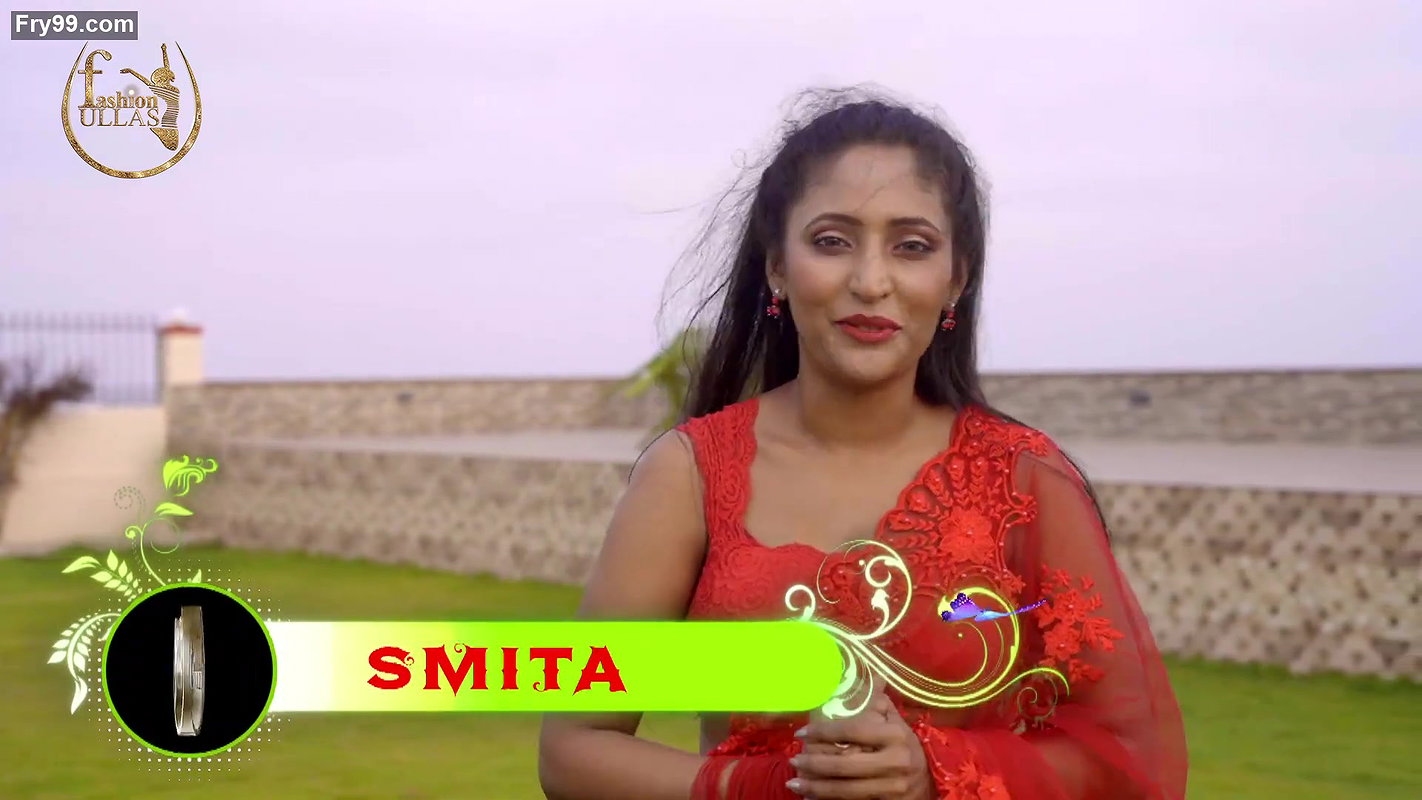 Smita Sana in Red Chiffon Saree ~ Fashion Ullas
