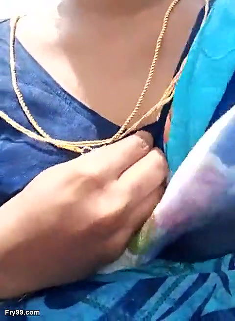 Indian wife bike ride boob show