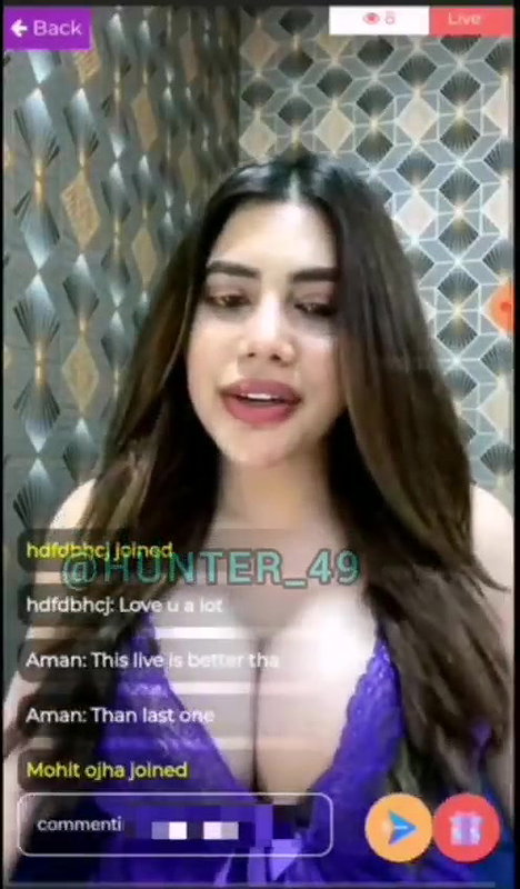 Rivika Mani Demanding Model Falunting Big Cleavage Purple Saree Premium