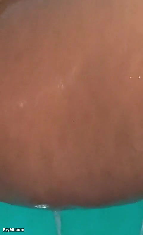 My next door aunty bathing