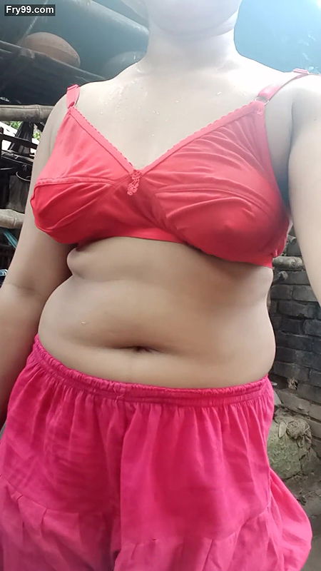 Akhi is bathing in the bathroom and showing her nice pussy