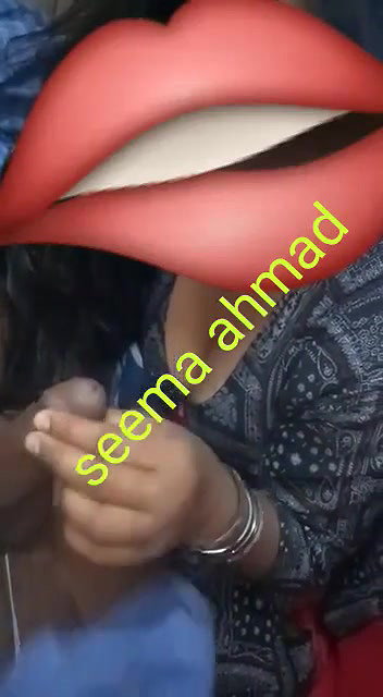 Giving blowjob and handjob