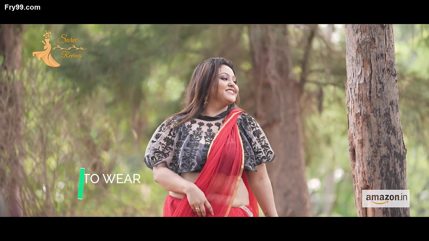 Alipa – Red Saree lover naari nandini nayek navel show