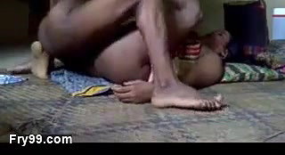 Desi couple licking pussy with fucking on floor