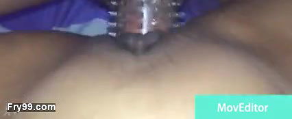 Trying new crystal condom getting full setisfy