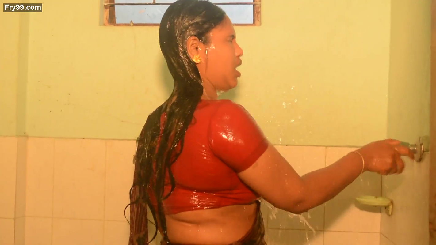 Booby bengali girl bathing showing hard wet boobs and wet navel