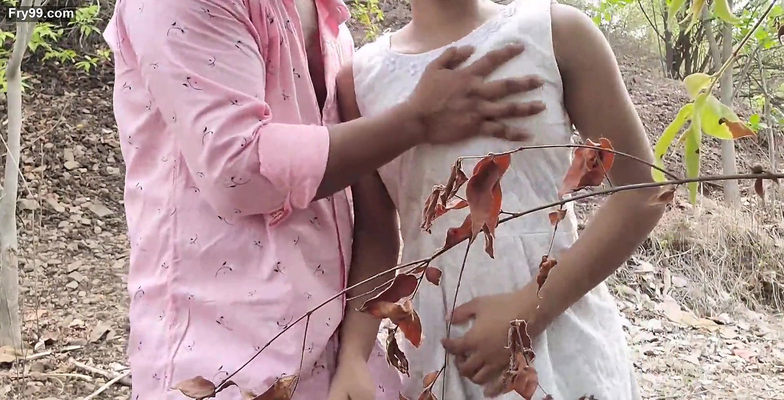 She went to the forest and tore her pussy