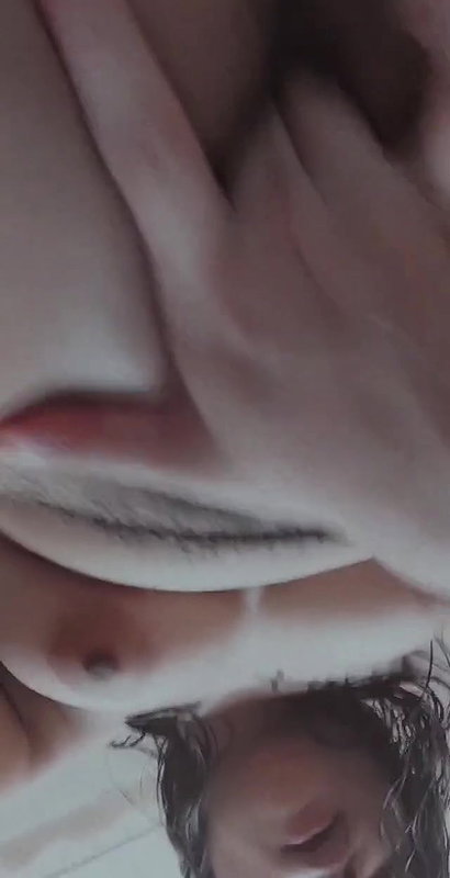 Cute horny Asian girl Fingering