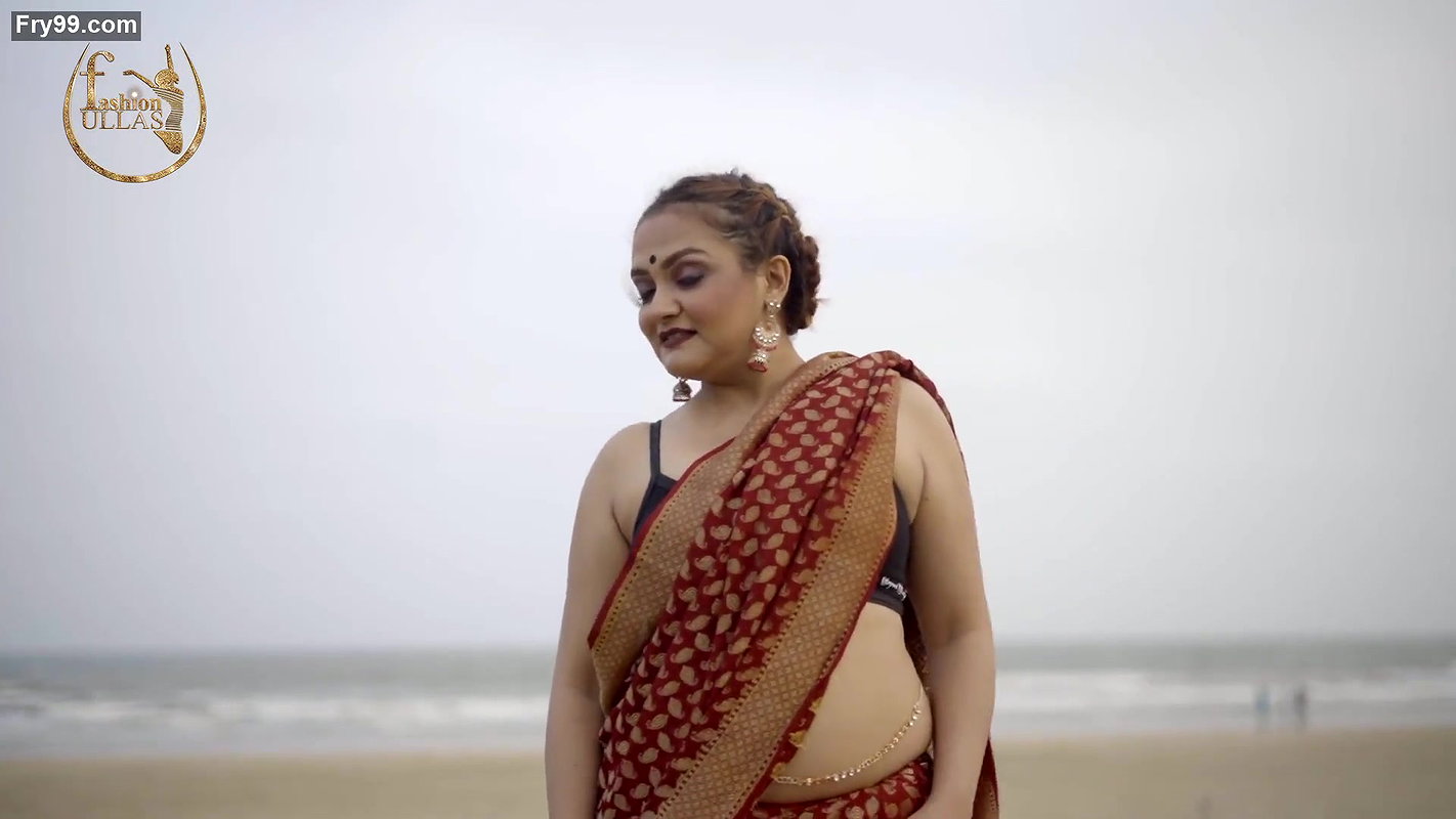 Dolon with her Red Color Georgette Saree – Fashion Ullas
