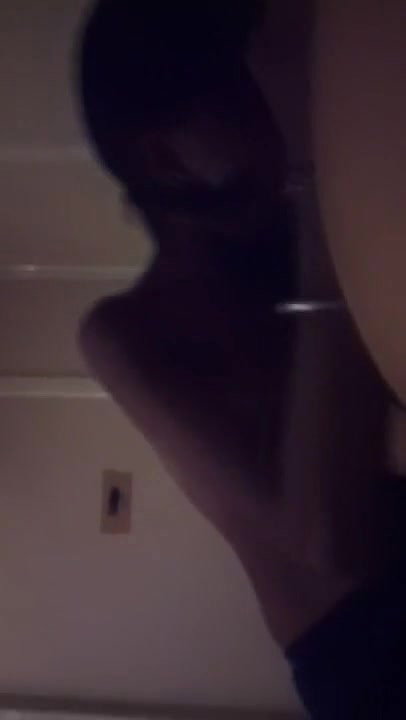 Shy girl having in dark