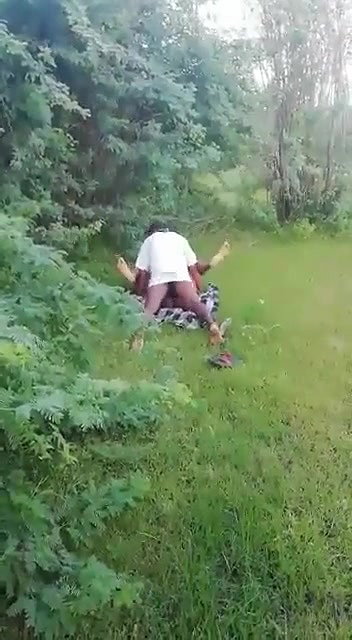 Mature couple caught fucking outdoor