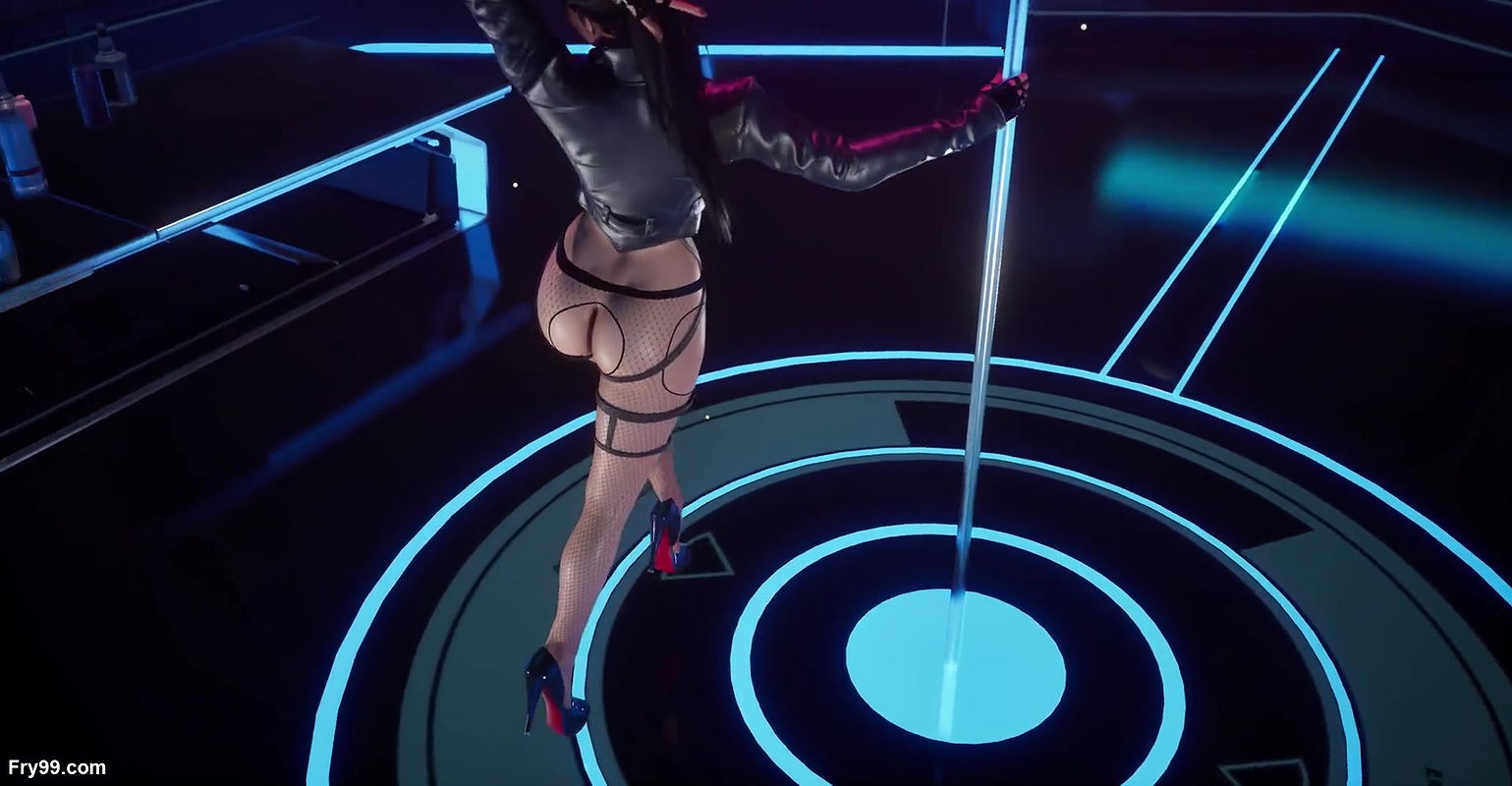 Teen girl get public sex in club and do pool dance