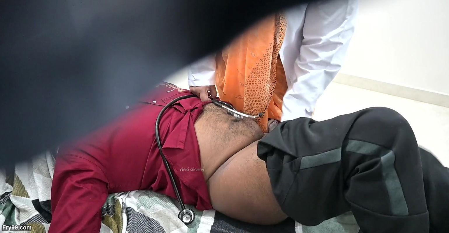 Indian doctor checking patient dick in clinic