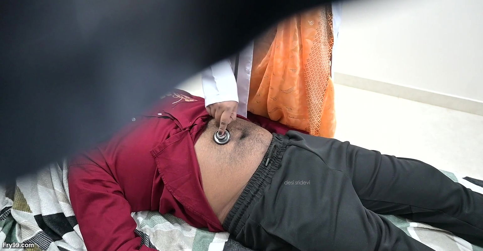 Indian doctor checking patient dick in clinic