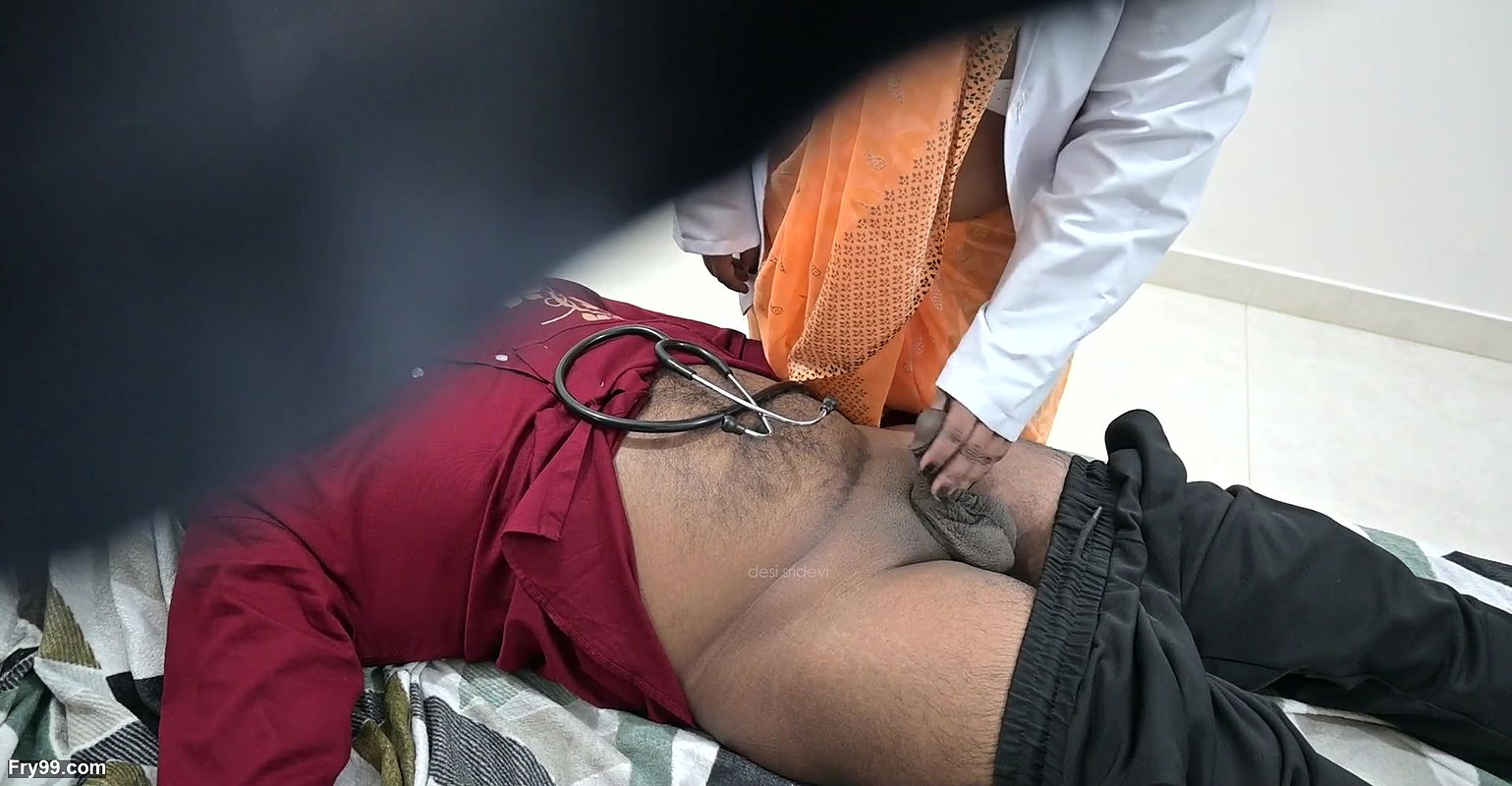 Indian doctor checking patient dick in clinic