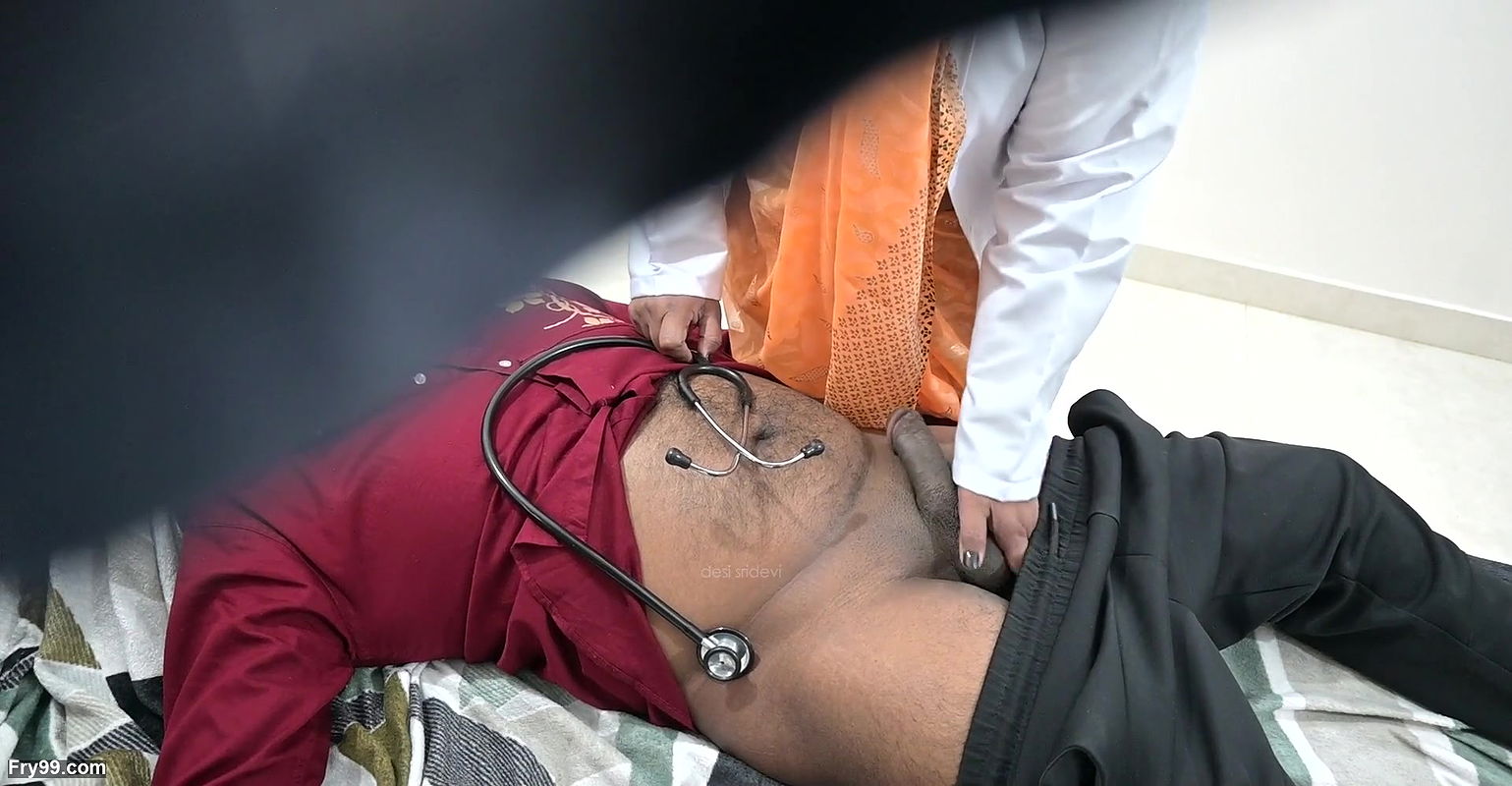 Indian doctor checking patient dick in clinic