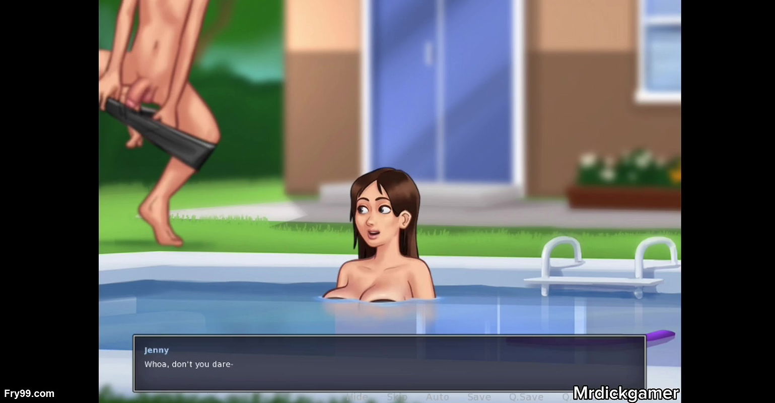 Summertime saga I fucked my stepsister and cummed inside the pool