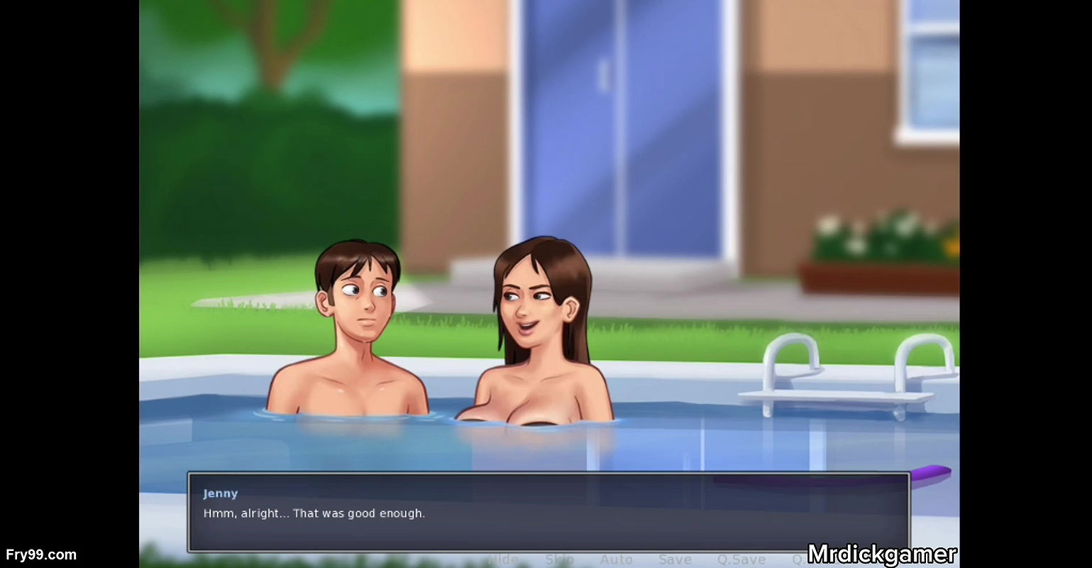 Summertime saga I fucked my stepsister and cummed inside the pool