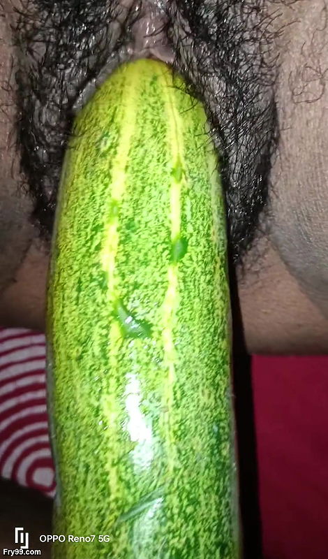 I inserted a 9 inch cucumber into my pussy today