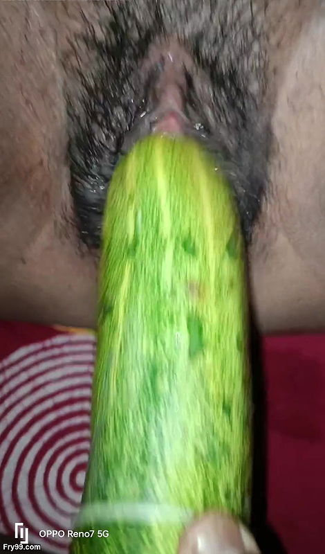 I inserted a 9 inch cucumber into my pussy today