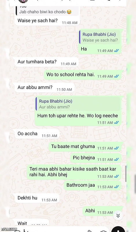 Hindu Wife Having Sex With Muslim Neighbour (Real WhatsApp Chat)