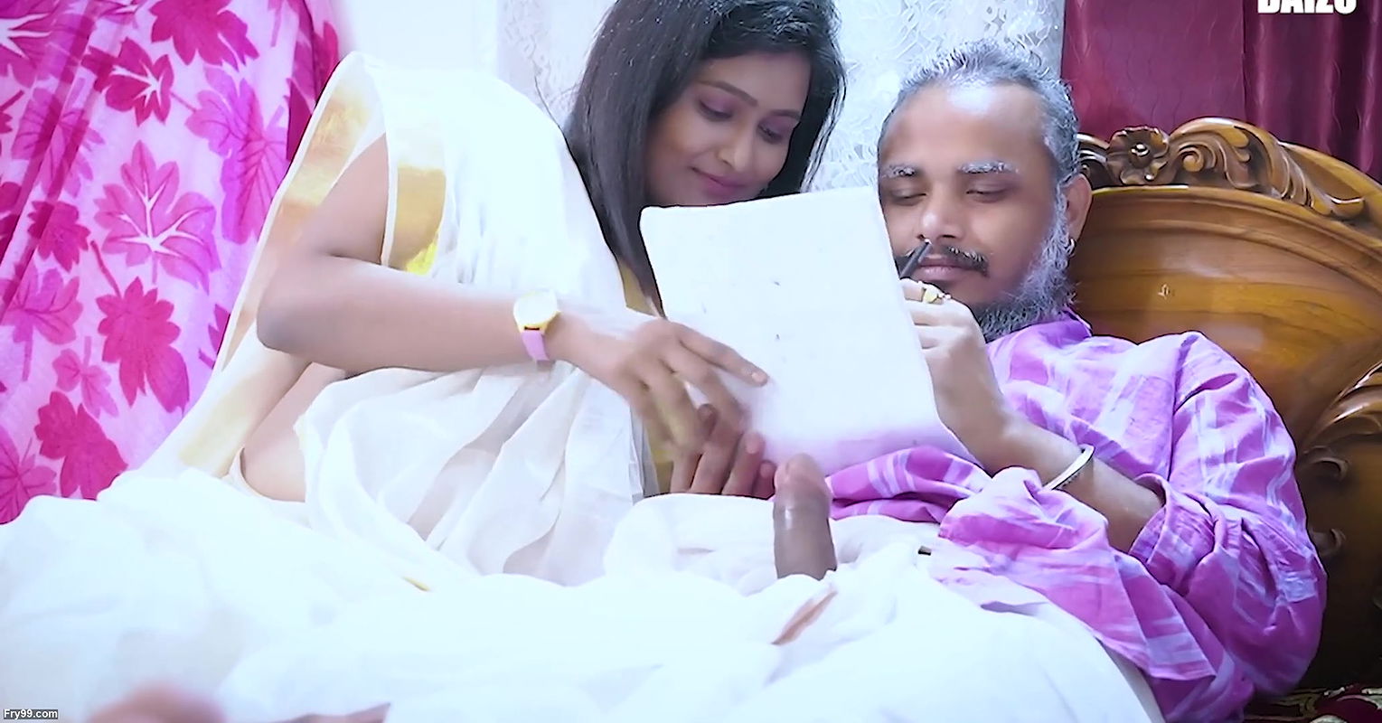 Newly married bhabi gives her father-in-law a blowjob