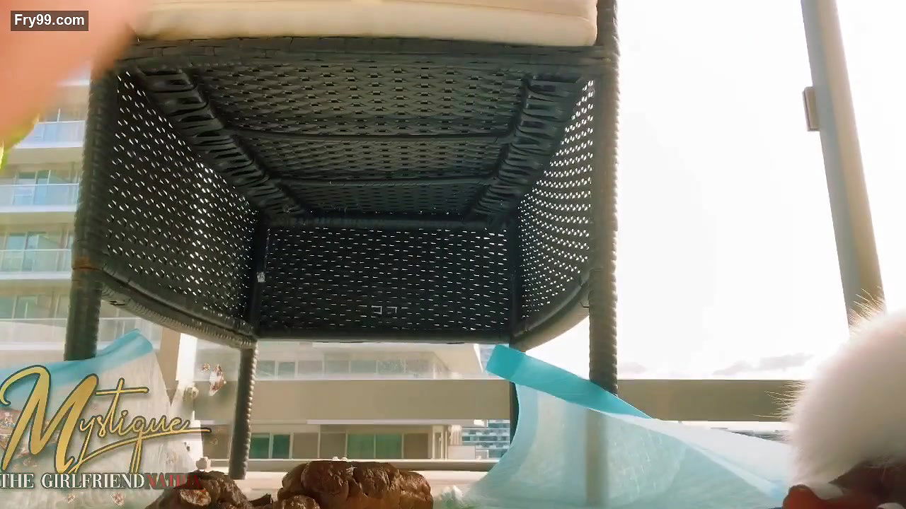 MistressMystique Under My Chair On The Balcony