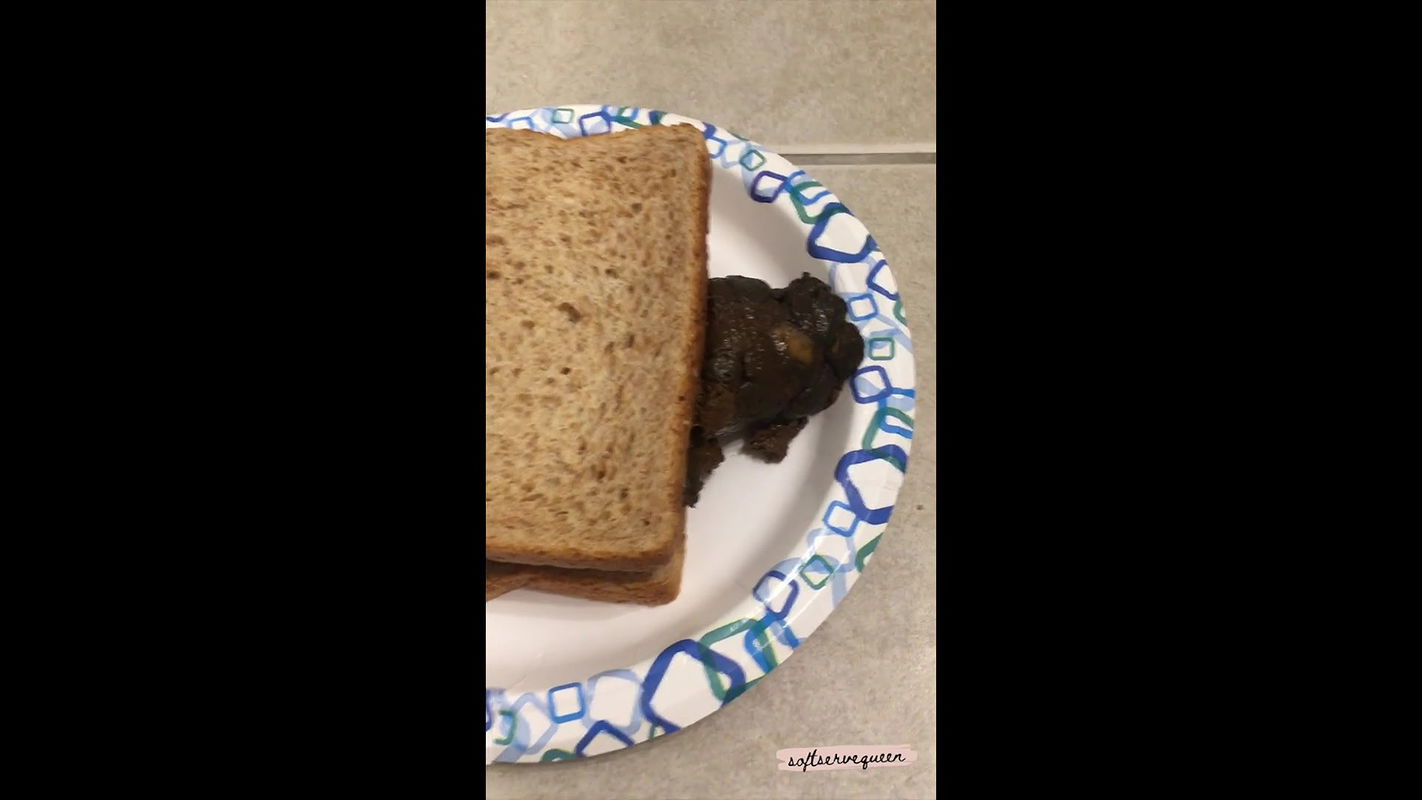 softservequeen 8+inch thick log becomes your sandwich