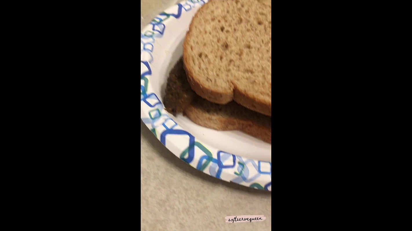 softservequeen 8+inch thick log becomes your sandwich