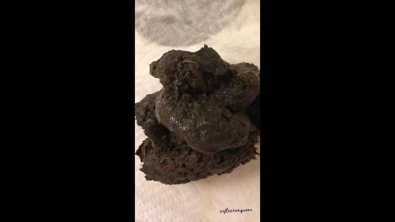 softservequeen Big plop pile messy asshole