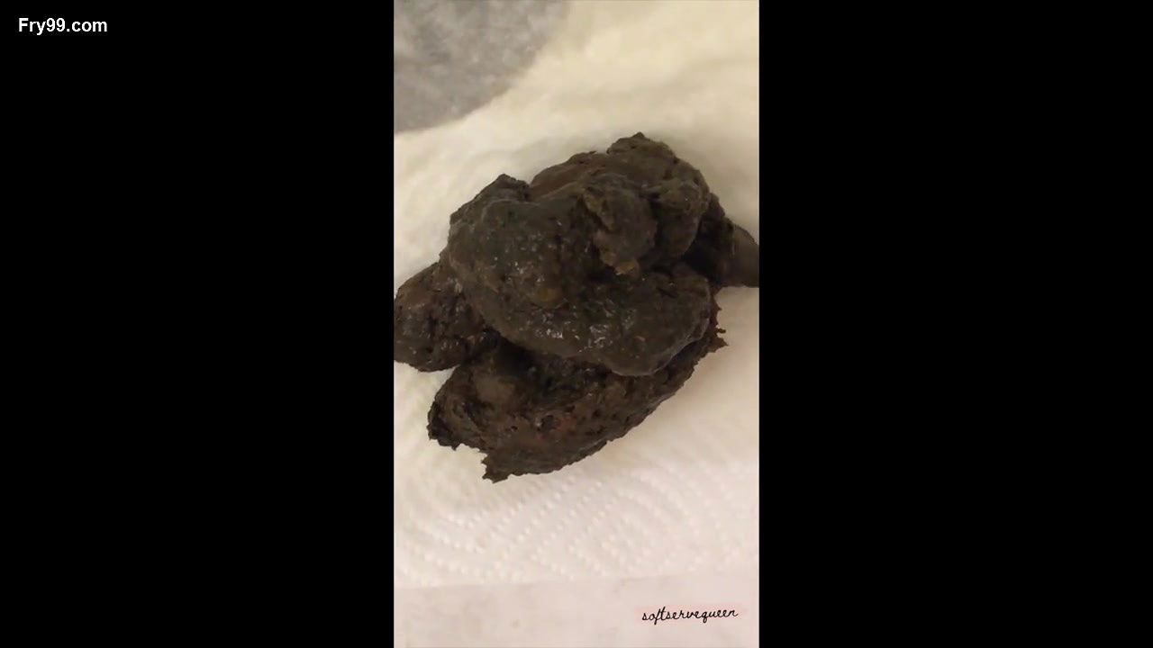 softservequeen Big plop pile messy asshole