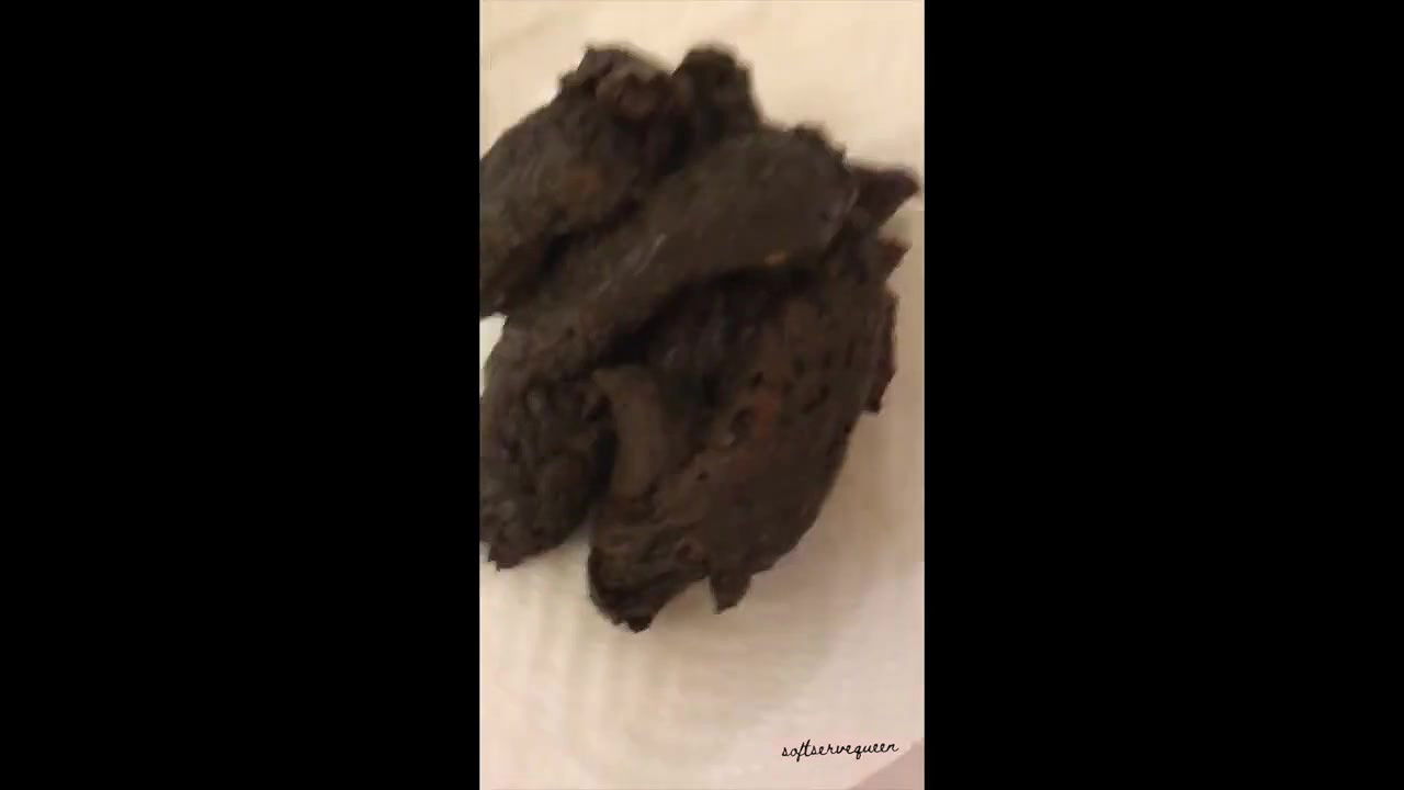 softservequeen Big plop pile messy asshole