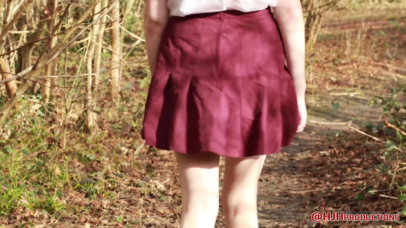 lking through the woods on her way home and relieve
