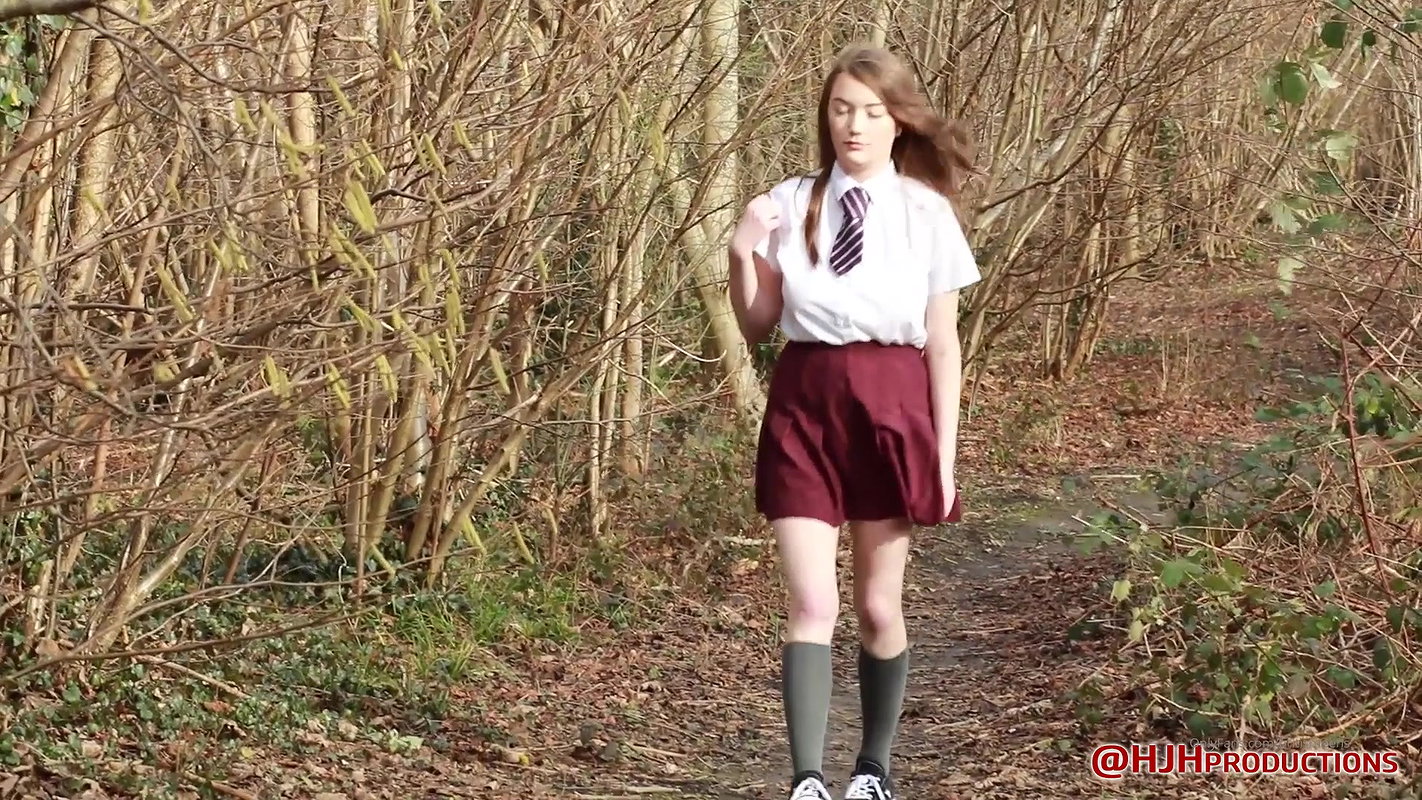 lking through the woods on her way home and relieve