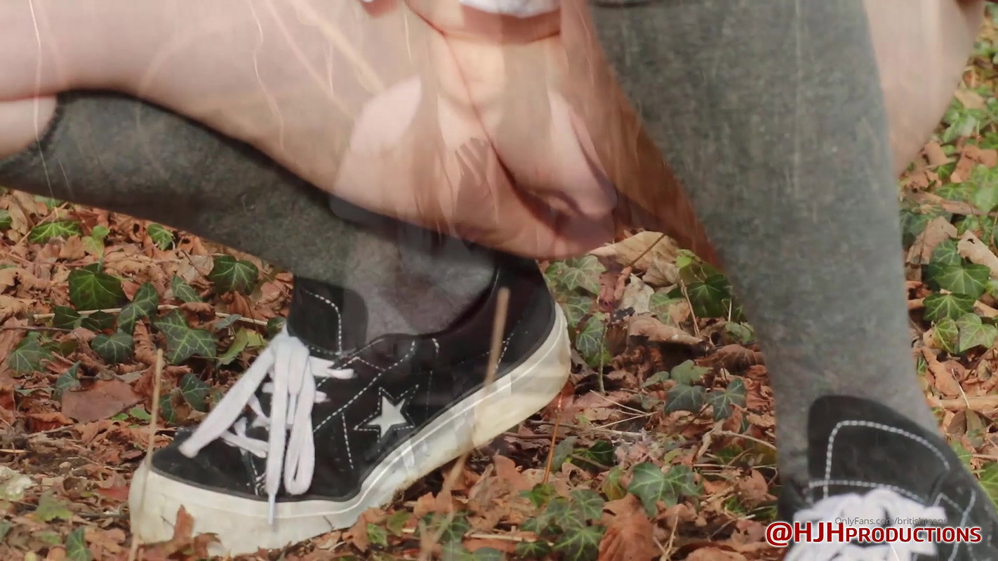 lking through the woods on her way home and relieve