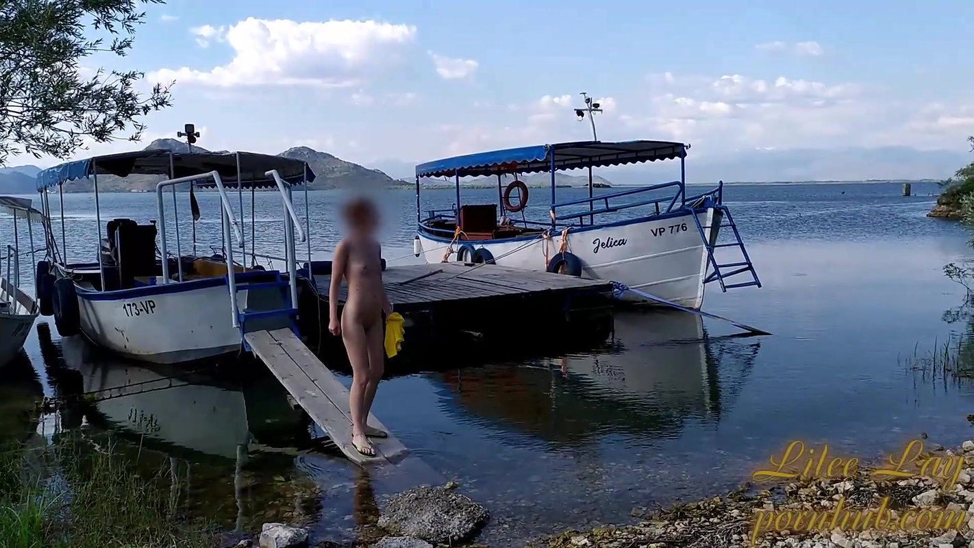 lee Lay Naked on the Boat Dock