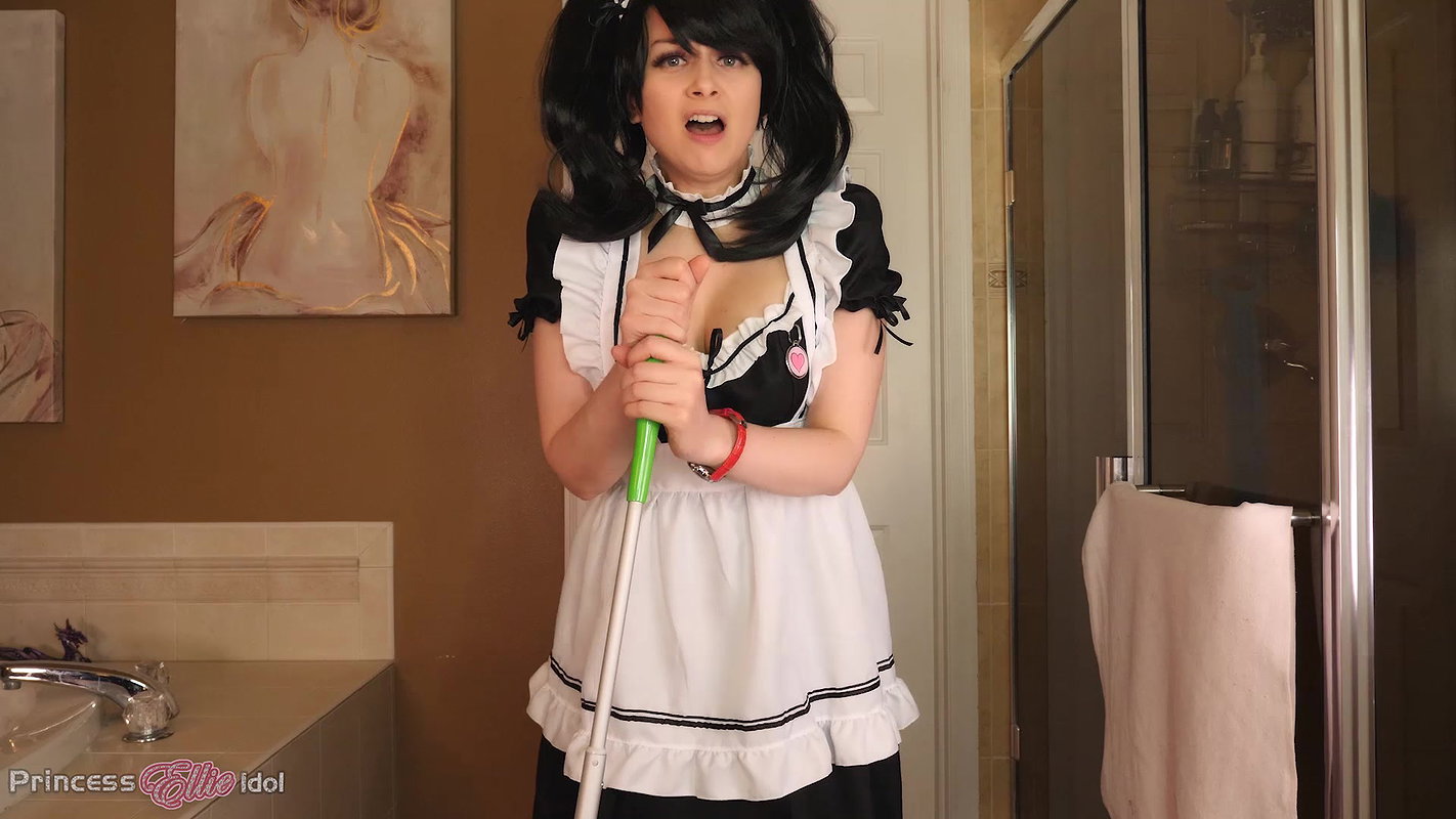 55Ellie Idol Maid Becky is desperate to go pee