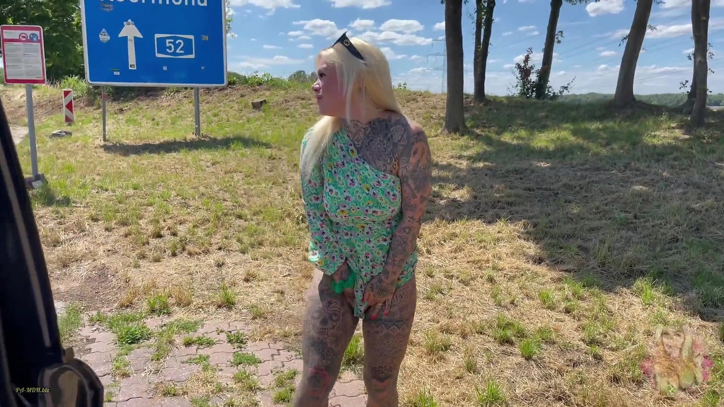 23SteffiBlond TRAVEL WITH STEF vor der cam live abgest SPONTAN und GEIL