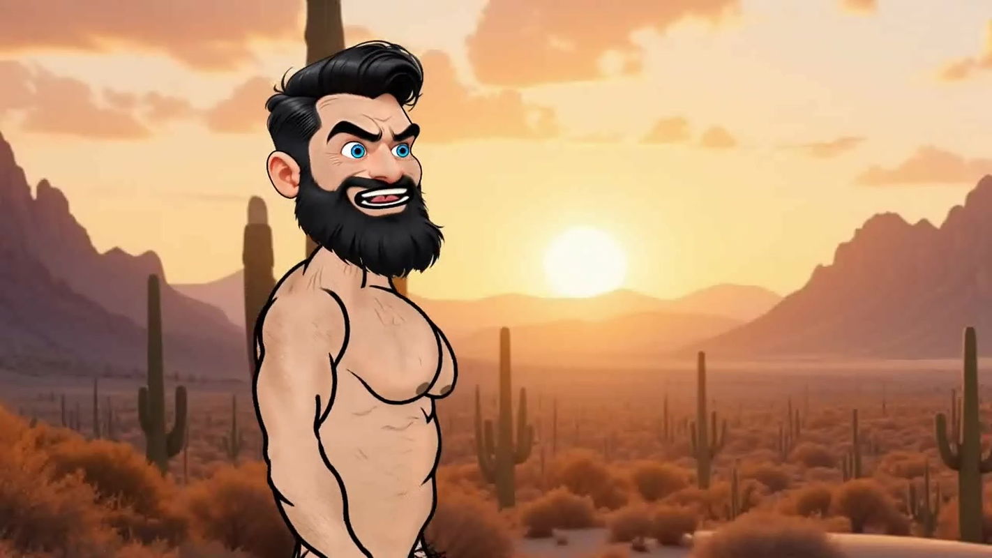 Aunty with pink boobs in the desert fucked with big cock