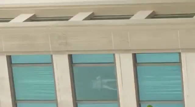 Couple fucking in hotel, captured by peoples from outside