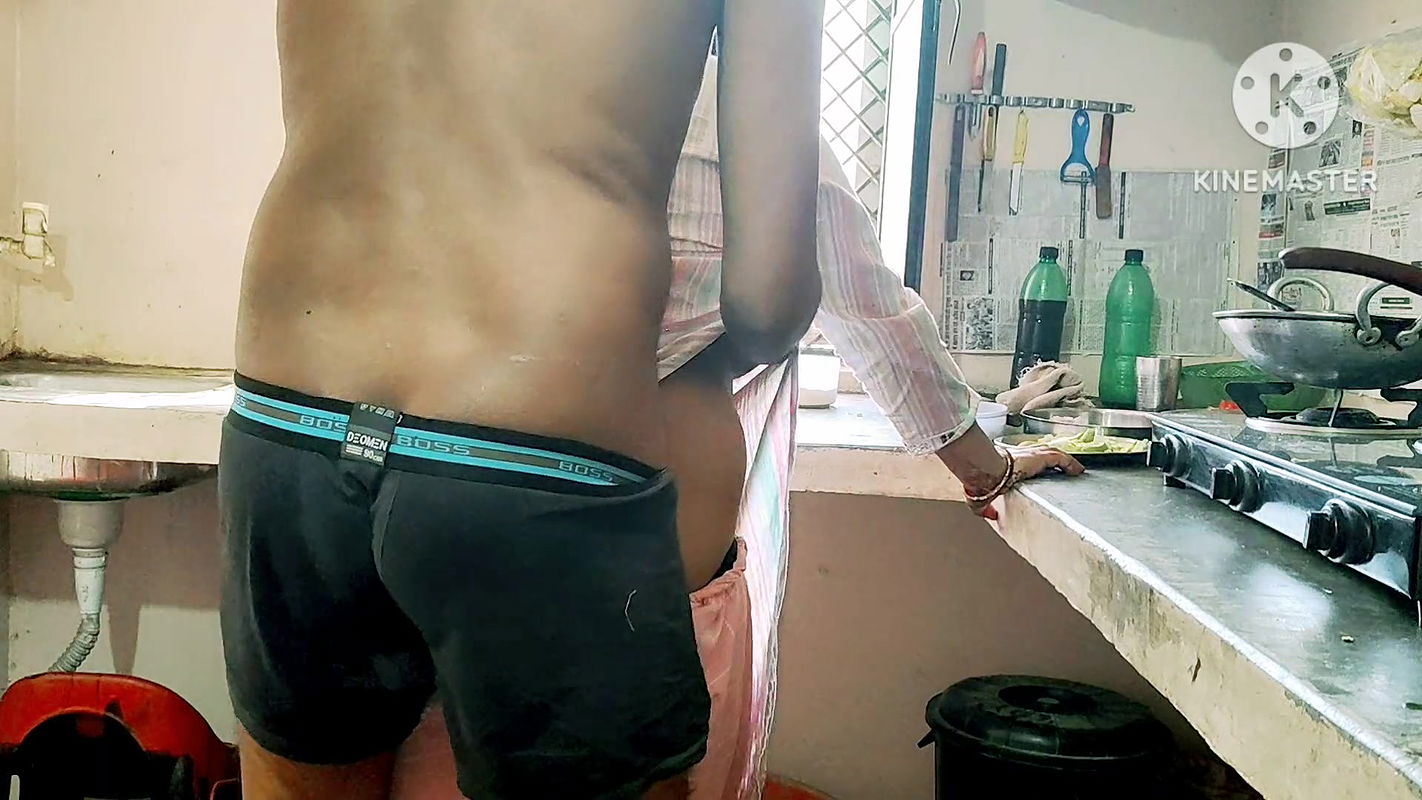 Desi wife hard-core fuking neighbour boy’s with kichen