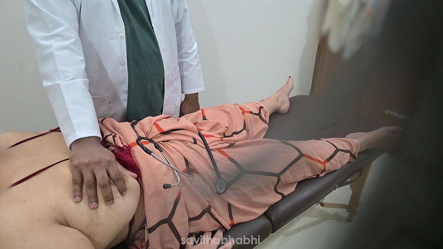 Doctor checking patient in clinic