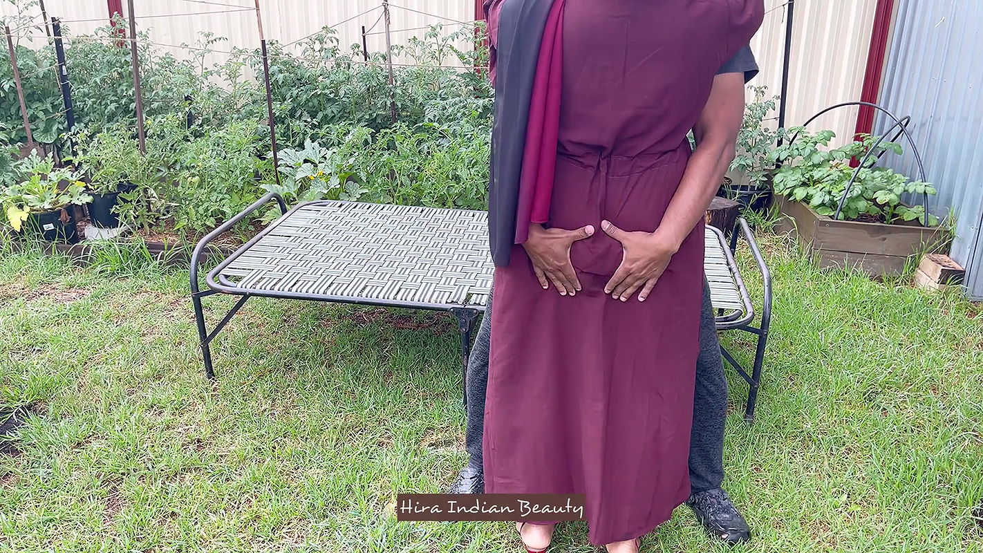 Thick and Shy Hijab Wife having an Erotic Massage and Sensual Softcore Sex in Outdoor