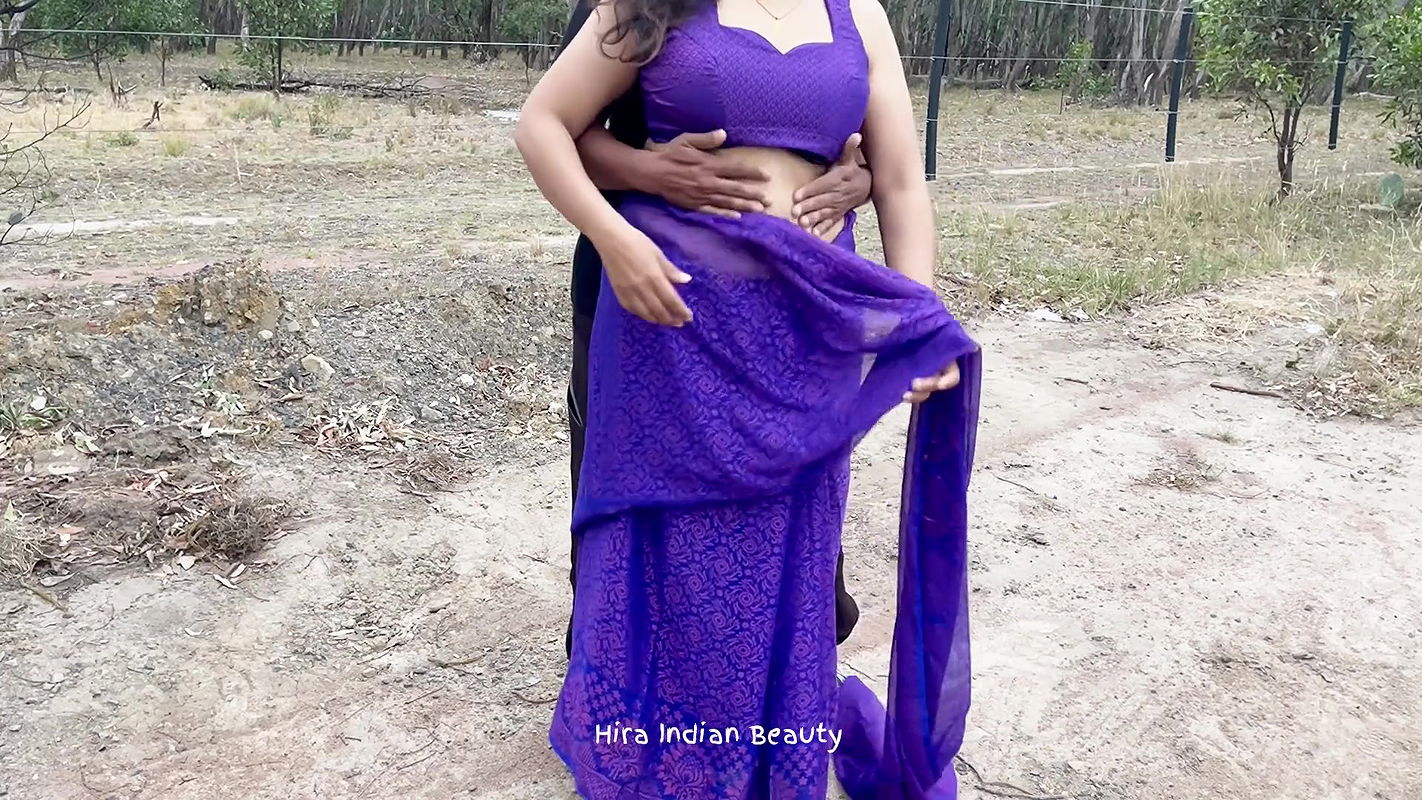 Sexy Indian Couple Romance in Outdoor – Saree Sex – Saree Stripped Off and Ass Spanked